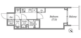 GENOVIA神戸湊川公園【13階】の間取り