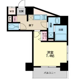 パシフィックレジデンス神戸八幡通【3階】の間取り