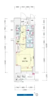 プレサンスコウベシフォン【8階】の間取り