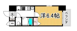 エステムプラザ神戸水木通グランクロス【8階】の間取り