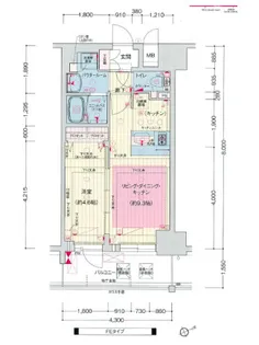 プレサンス THE 神戸【13階】の間取り