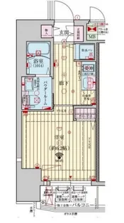 ファーストフィオーレ神戸元町【8階】の間取り