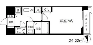 ラヴ神戸三宮【8階】の間取り