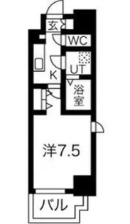 レジュールアッシュ神戸元町【2階】の間取り