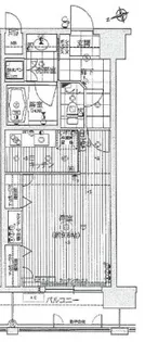 カイセイ新神戸第2ウエスト【2階】の間取り