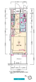 プレサンス神戸セレスティア【7階】の間取り