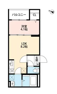 ルアナ新神戸【1階】の間取り