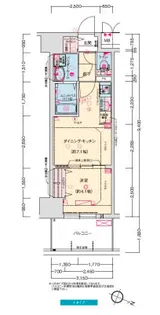 プレサンス神戸セレスティア【3階】の間取り