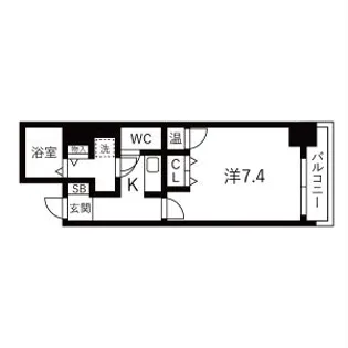 アスヴェル神戸元町【3階】の間取り