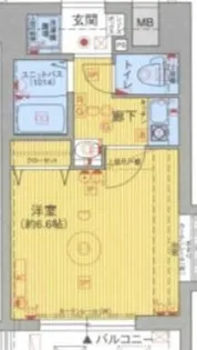エステムコート新神戸エリタージュ【6階】の間取り