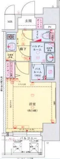 ポルトボヌール神戸湊川公園【14階】の間取り