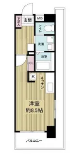 ウィルドゥ浜崎通【3階】の間取り