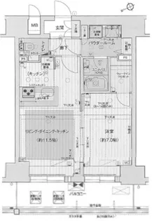 プレサンスザ神戸【9階】の間取り