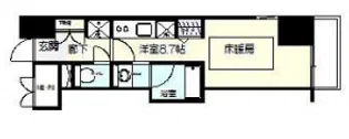 シャーメゾン神戸(旧ジェイキューブコウベ)【6階】の間取り