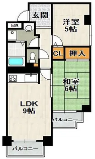 ラ・モーブ【2階】の間取り