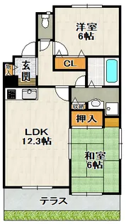 ハイム堀【1階】の間取り