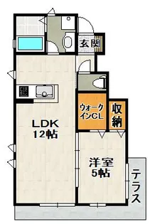 アンボワーズ売布【1階】の間取り