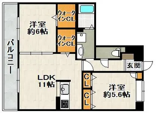 シャーメゾングレース【2階】の間取り