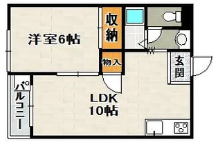 秀明ハイツⅡ【1階】の間取り