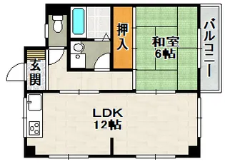村上マンション【3階】の間取り