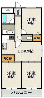 エル長春園【1階】の間取り
