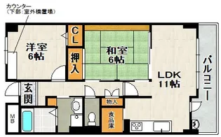 チトセプラザ【4階】の間取り