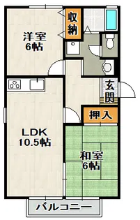 ヴェール伊丹【1階】の間取り