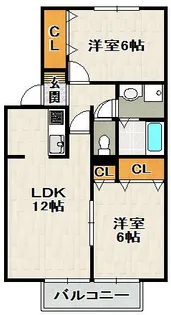 ミリカ・ルブラ【①③号室(103)号室】の間取り