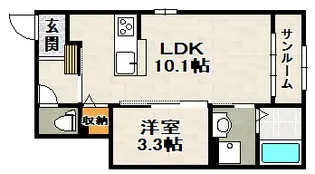 メヌエット【1階】の間取り