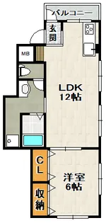 第一中村マンション【3階】の間取り