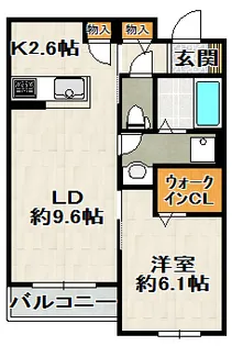 Sha-Maison DIVANA シャーメゾンディヴァナ【203号室】の間取り