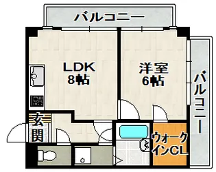 コンフィメゾン中山寺【1階】の間取り
