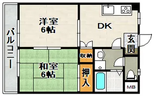 シャルムオーリンⅠ【2階】の間取り