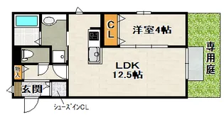 ラコルト【1階】の間取り