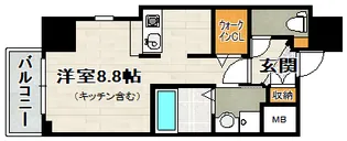 ONLYONE川西藤ノ木【①号室(801)号室】の間取り