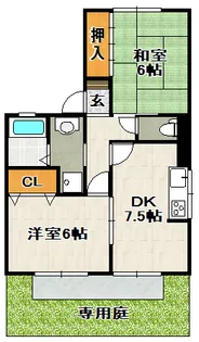 アルバ売布【101号室】の間取り