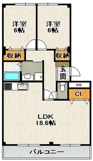 サンアベリア【2階】の間取り
