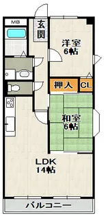 ファミール安倉【306号室】の間取り