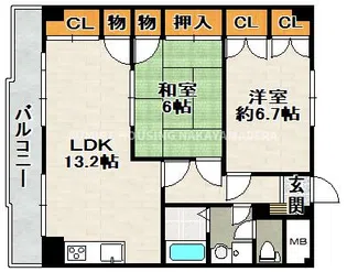 メゾン・ド・ローレル【2階】の間取り
