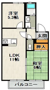 TUNA宝塚(ツナ宝塚)【2階】の間取り