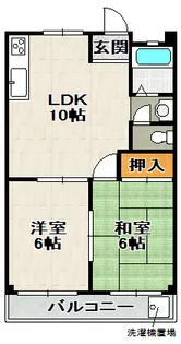 三笠グリーンハイツ【2階】の間取り