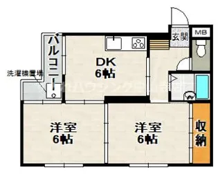 FFハイツ【2階】の間取り