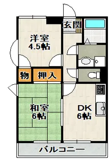 荻野MGレジデンス2【2階】の間取り