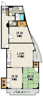 サンハイツ坂末【2階】の間取り