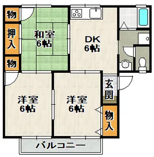ネオ松ヶ本【2階】の間取り