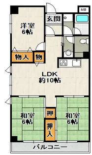 プエオテラス【3階】の間取り
