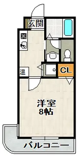 リーガルコート山本駅前【312号室】の間取り
