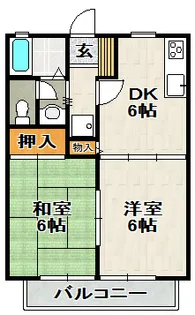 GRE宝塚レジデンス【2階】の間取り