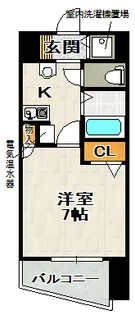 エコロジー宝塚レジデンス【⑦号室(907)号室】の間取り