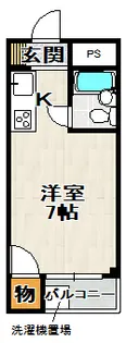 ハイツホリデー【1階】の間取り